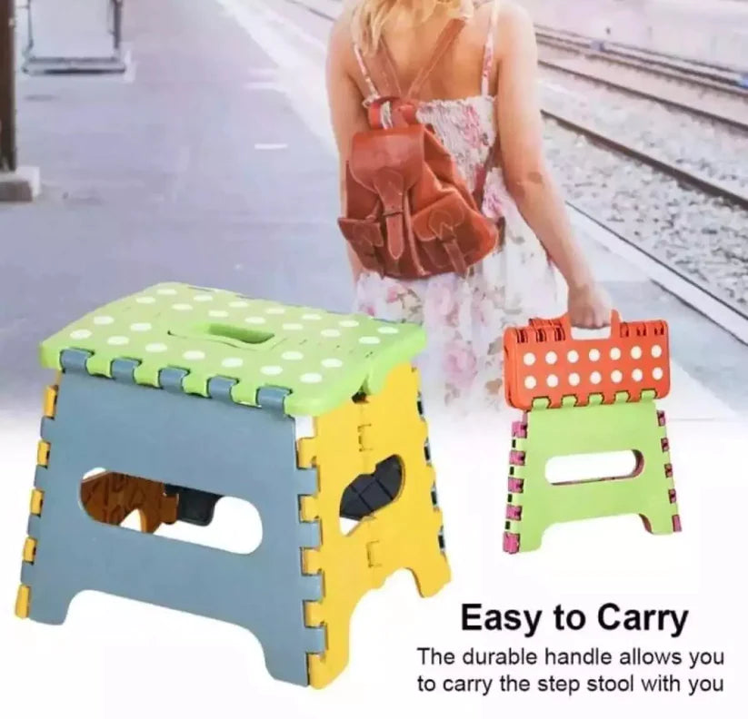 Multi Purpose Portable Folding Stool For Kids Or Adults Lightweight Step Stool Holding stool For camping