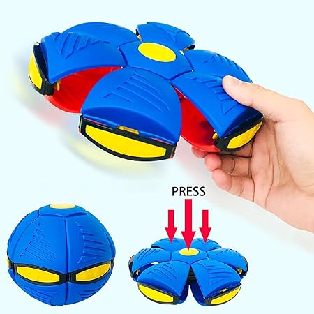 Flying Saucer Ball Turns Into Frisbee Outdoor Flying Frisbee Cum For Ball Kids , Magic UFO Ball
