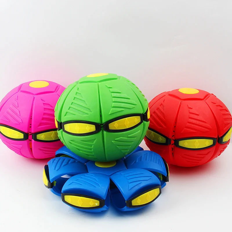 Flying Saucer Ball Turns Into Frisbee Outdoor Flying Frisbee Cum For Ball Kids , Magic UFO Ball