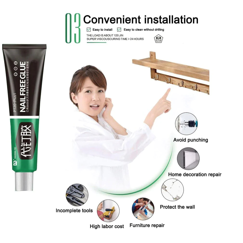 🔥New Super Strength Universal No-Nail Adhesive (60gm)