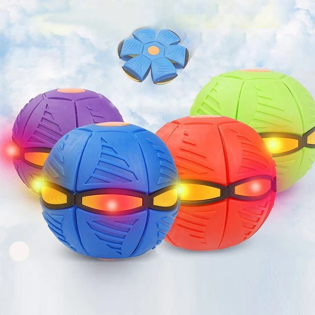 Flying Saucer Ball Turns Into Frisbee Outdoor Flying Frisbee Cum For Ball Kids , Magic UFO Ball