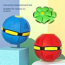 Flying Saucer Ball Turns Into Frisbee Outdoor Flying Frisbee Cum For Ball Kids , Magic UFO Ball