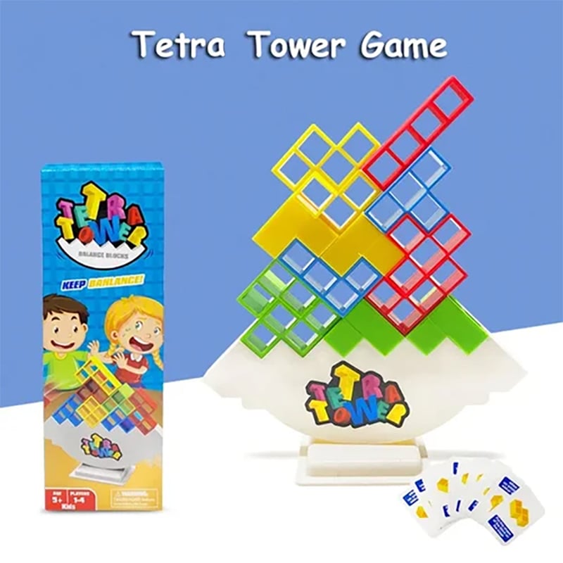 TetraTower Stacking Game