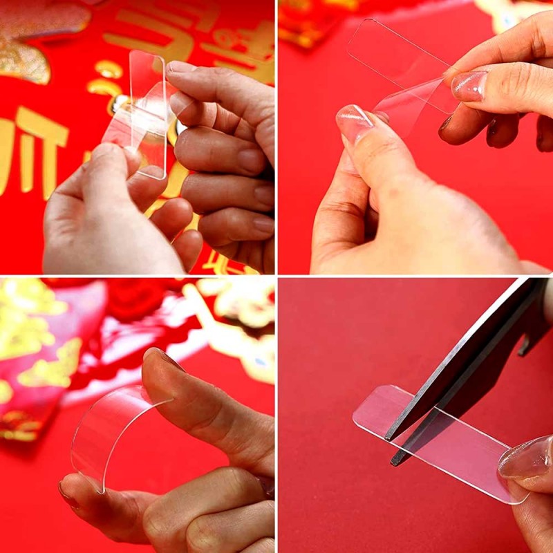60 PCS Reusable Waterproof Double Sided Adhesive Tape
